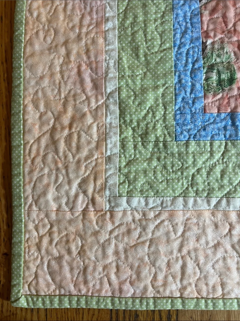 Beatrix Potter Peter Rabbit Handmade Quilt  32”x 32”